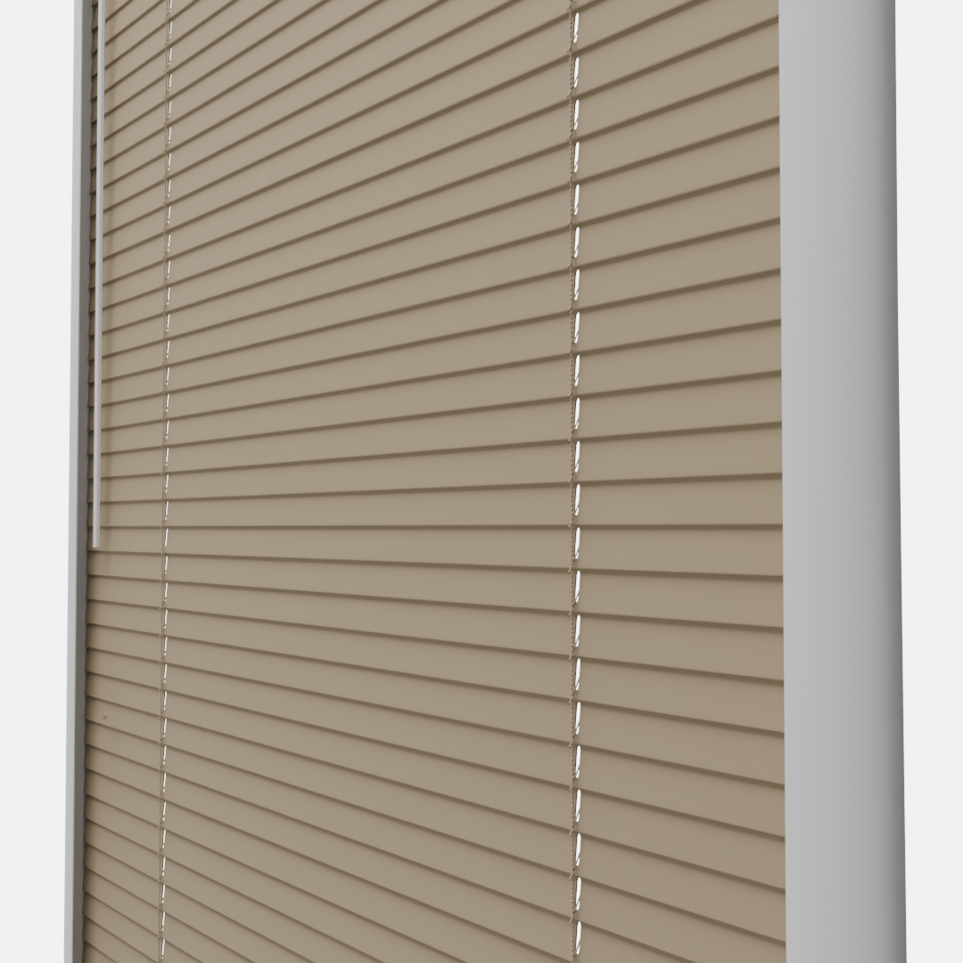 Perfect Fit No Drill Metal Blind - Latte - 25mm