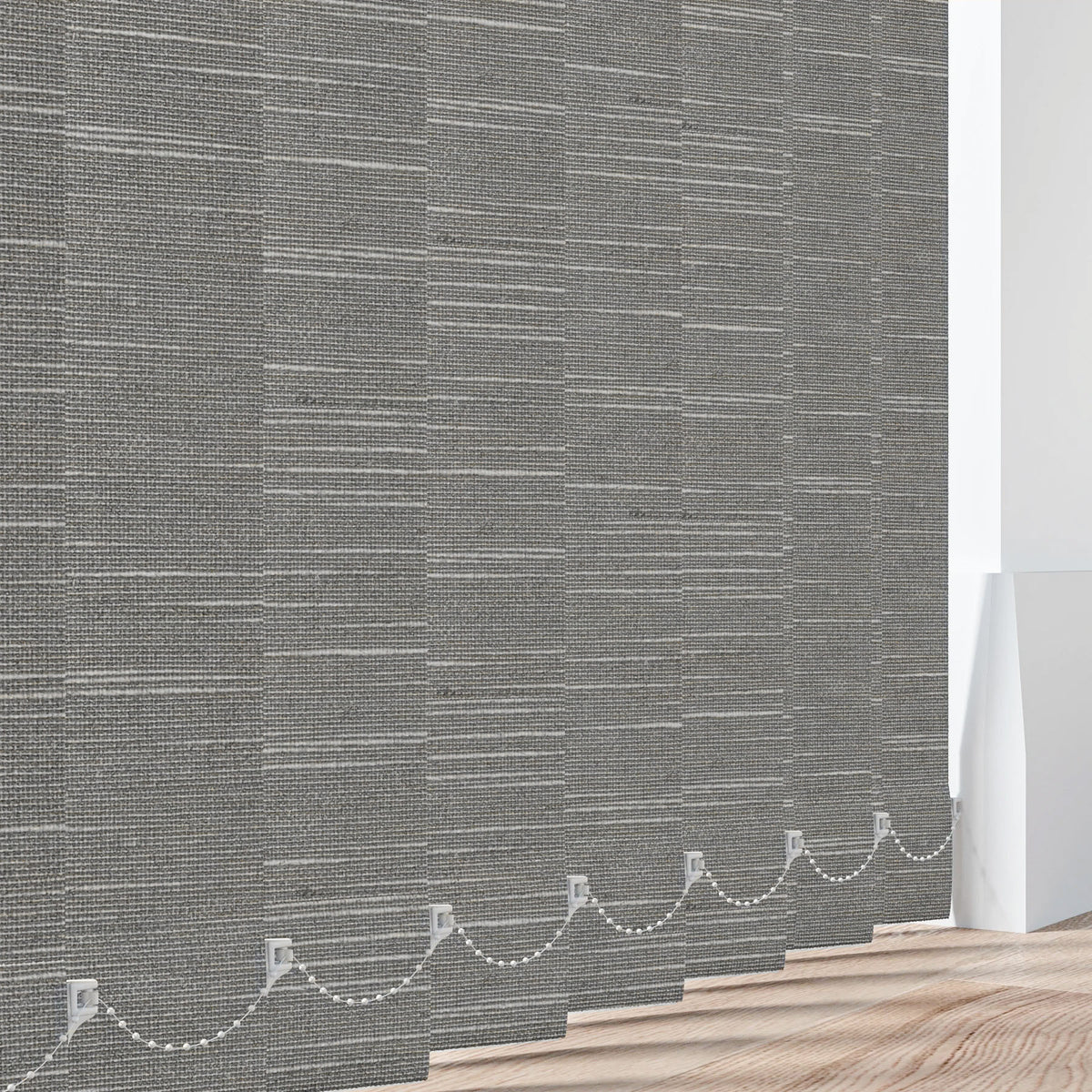 Linenweave Charcoal Vertical Blind
