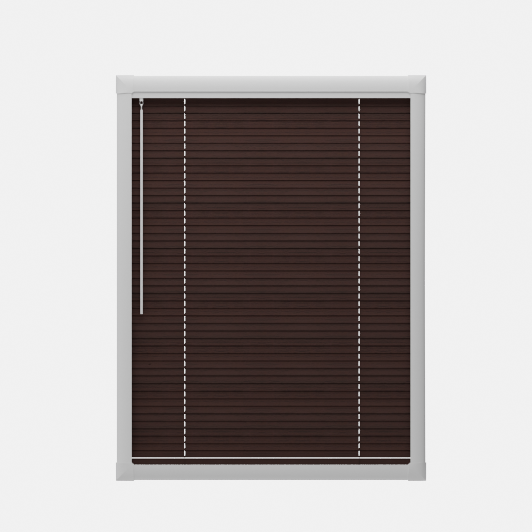 Perfect Fit Metal Blind - Mahogany - 25mm