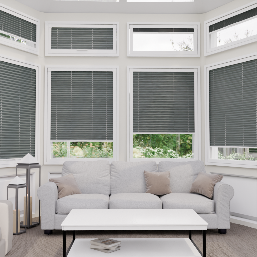 Thermal Blackout Perfect Fit No Drill Pleated Marengo