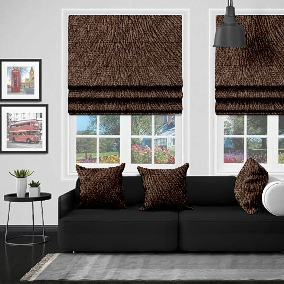 EB Mersin Chocolate Roman Blind