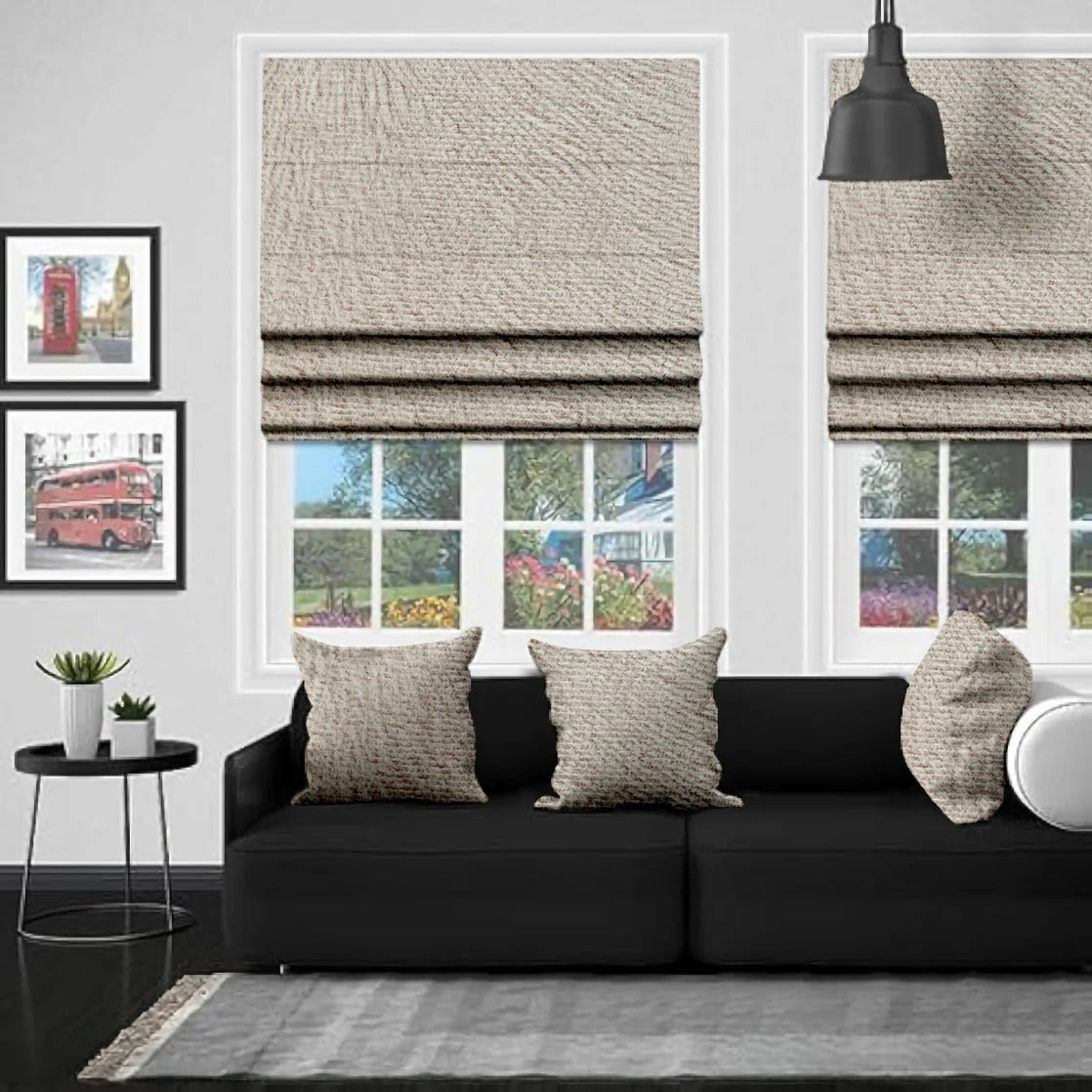 Eb Mersin Silver Roman Blind