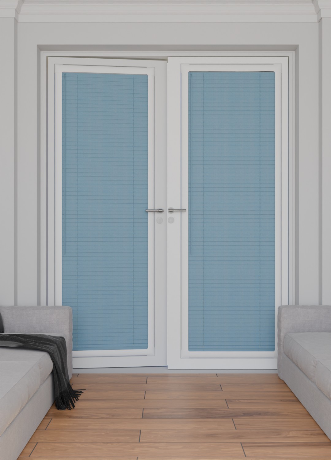 Perfect Fit No Drill Metal Blind - Midnight Blue - 25mm