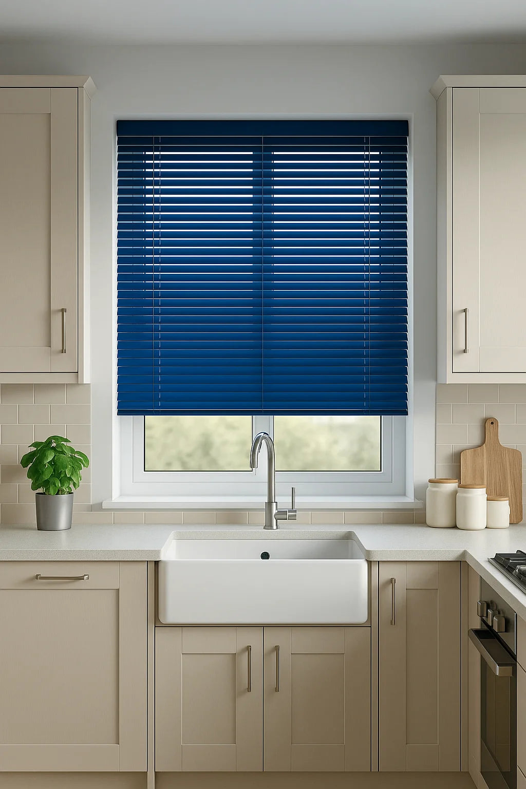 Midnight Blue Metal Venetian Blind - 25mm