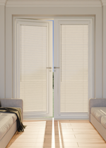 Perfect Fit No Drill Wooden blind - Mirren Cream - 25mm