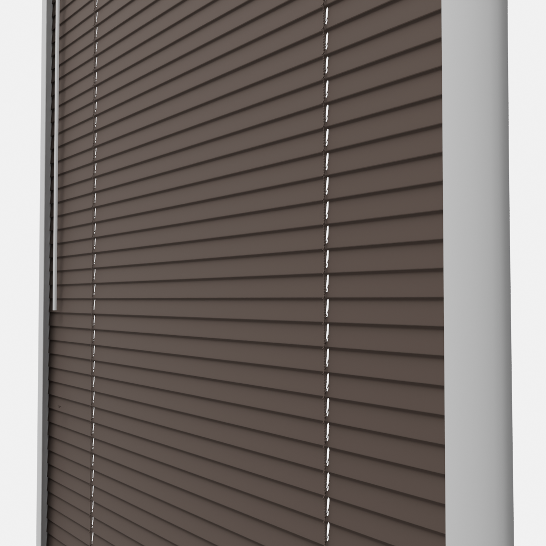 Perfect Fit No Drill Metal Blind - Mocha - 25mm