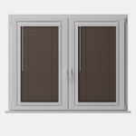 Perfect Fit No Drill Metal Blind - Mocha - 25mm