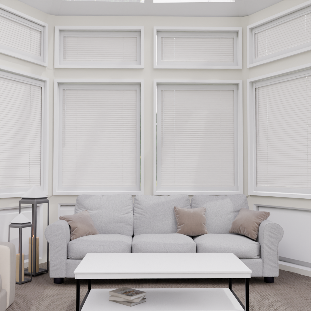 Perfect Fit No Drill Metal Blind - Off White - 25mm