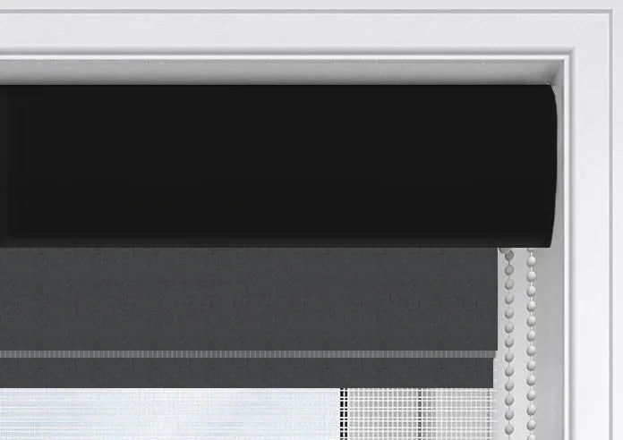 Ozark Black - Electrical Day and Night Blinds