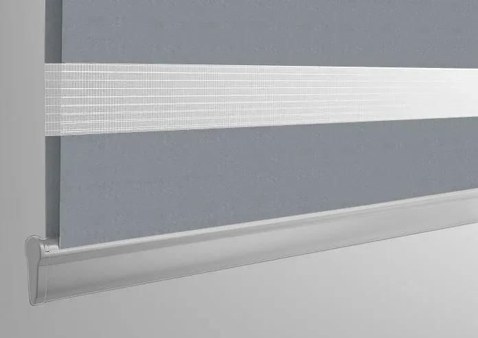 Ozark Grey - Electrical Day and Night Blinds