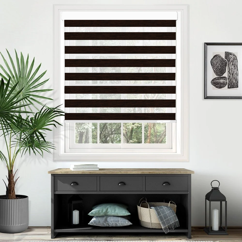 Palma Blackout Espresso Electrical Day and Night Blind