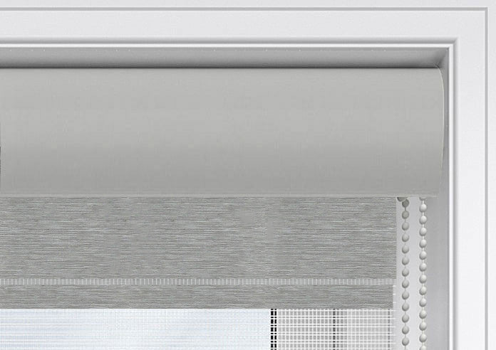 Palma Blackout Light Grey Electrical Day and Night Blind
