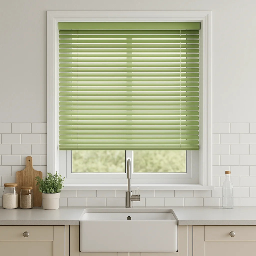Pistachio Metal Venetian Blind - 25mm