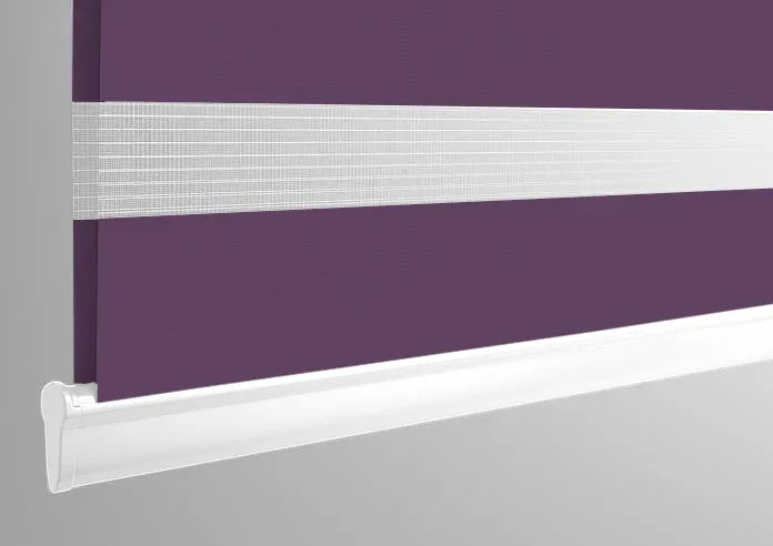 Plain Soft Purple - Electrical Day and Night Blinds