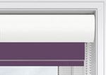 Plain Soft Purple - Electrical Day and Night Blinds