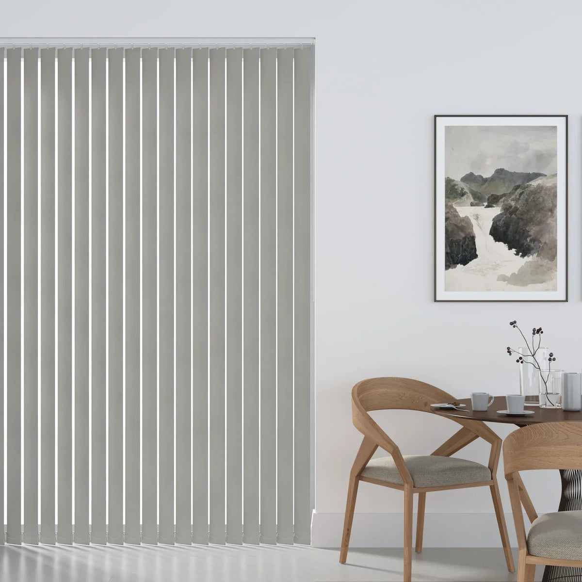 Rita Grey Vertical Replacement Blind Slat