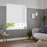 Insta Fit No Drill Wave Blackout White Roller Blinds - Fit in 30 Secs