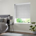 Insta Fit No Drill Wave Blackout Grey Roller Blinds - Fit in 30 Secs