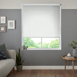 Insta Fit No Drill Petunia Blackout White Roller Blinds - Fit in 30 Secs