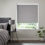 Insta Fit No Drill Petunia Blackout Grey Roller Blinds - Fit in 30 Secs