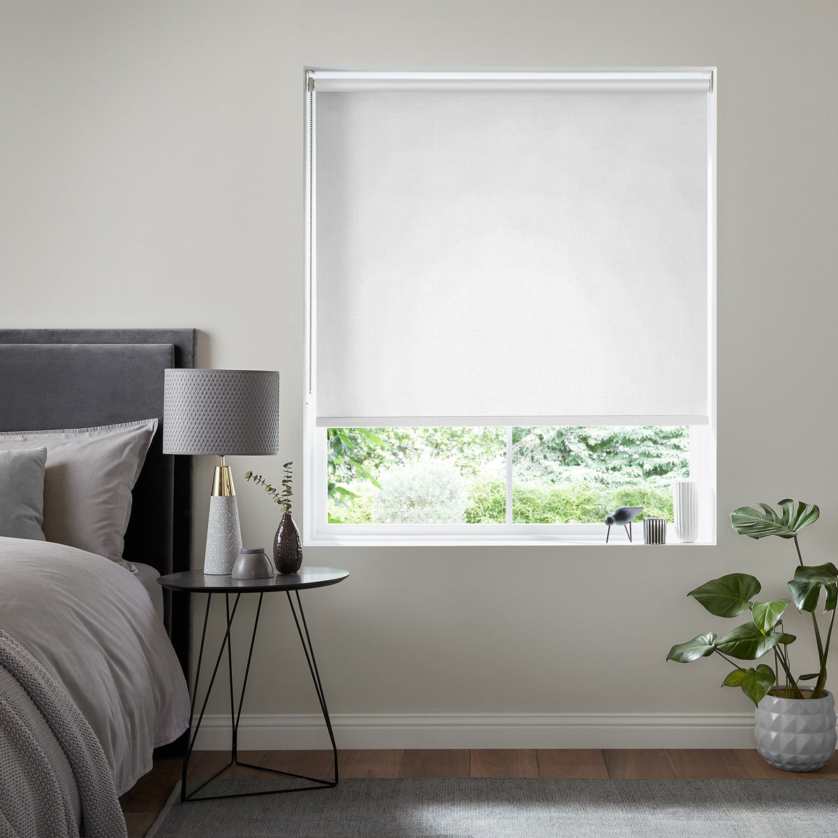 Insta Fit No Drill Begonia Blackout Cream Roller Blinds - Fit in 30 Secs