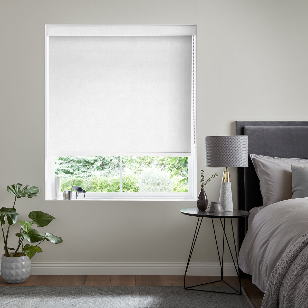 Insta Fit No Drill Begonia Blackout Cream Roller Blinds - Fit in 30 Secs