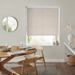 Insta Fit No Drill Azalea sheer 5% Cream Roller Blinds - Fit in 30 Secs