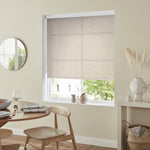 Insta Fit No Drill Azalea sheer 5% Cream Roller Blinds - Fit in 30 Secs