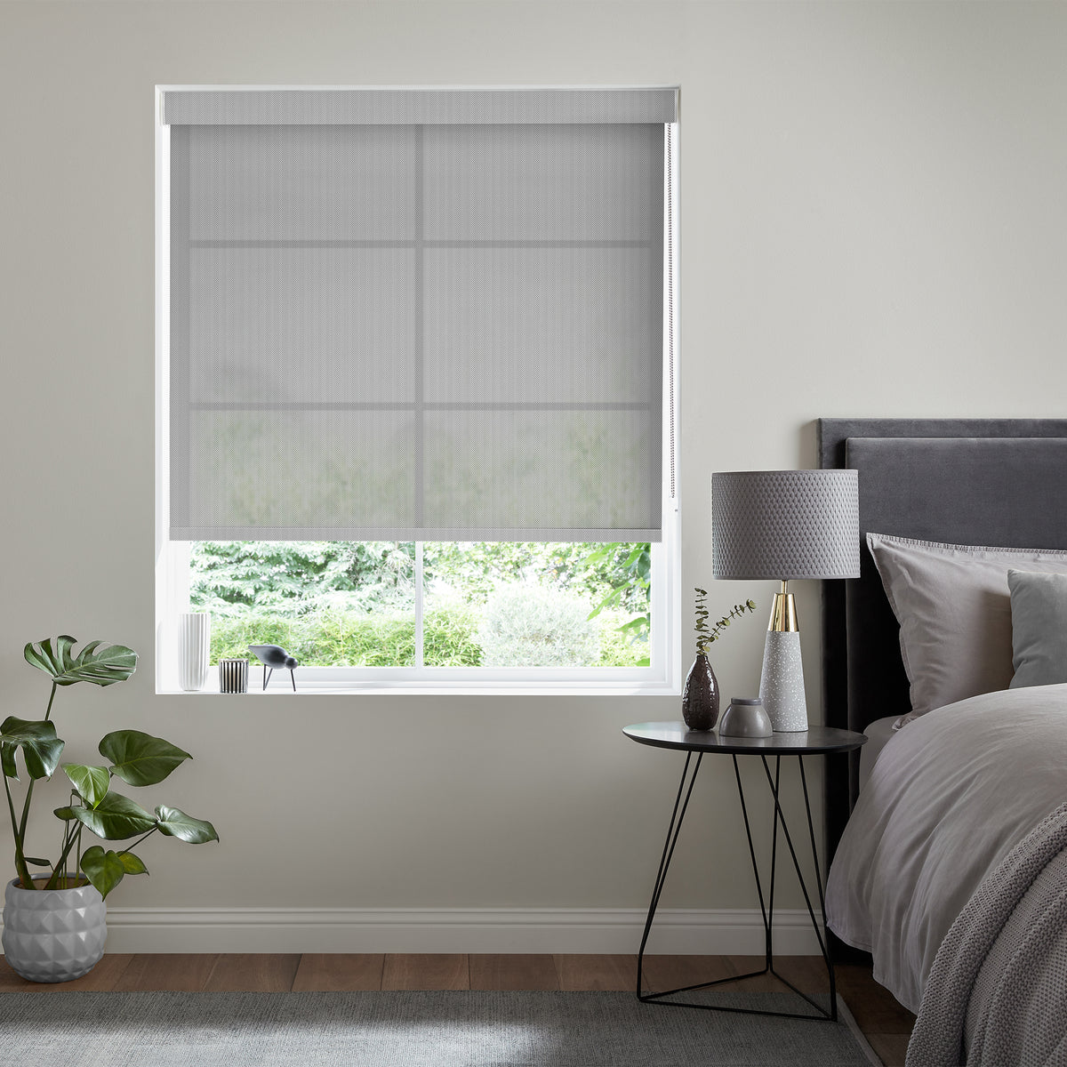 Insta Fit No Drill Azalea sheer Cloud Roller Blinds - Fit in 30 Secs