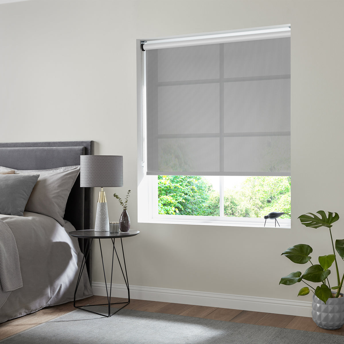 Insta Fit No Drill Azalea sheer Cloud Roller Blinds - Fit in 30 Secs