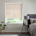 Insta Fit No Drill Azalea sheer 8% Cream Roller Blinds - Fit in 30 Secs
