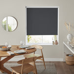 Insta Fit No Drill Wisteria Blackout Dark Grey Roller Blinds - Fit in 30 Secs