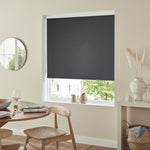 Insta Fit No Drill Wisteria Blackout Dark Grey Roller Blinds - Fit in 30 Secs