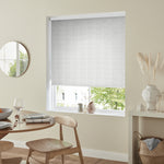 Insta Fit No Drill Verbena Blackout Silver Roller Blinds - Fit in 30 Secs