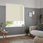 Insta Fit No Drill Zinnia Blackout Cream Roller Blinds - Fit in 30 Secs
