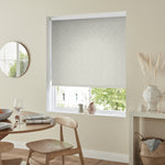 Insta Fit No Drill Zinnia Blackout Silver Roller Blinds - Fit in 30 Secs
