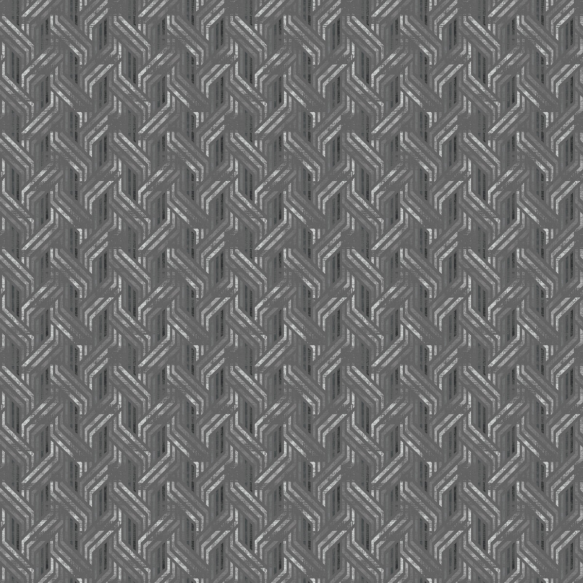 Insta Fit No Drill Simetric Blackout Charcoal Roller Blinds - Fit in 30 Secs