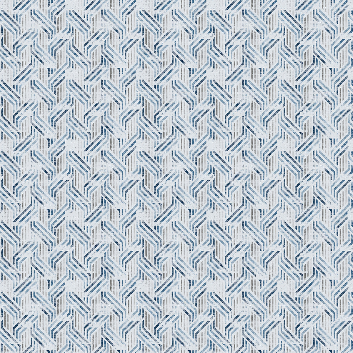 Insta Fit No Drill Simetric Blackout Navy Roller Blinds - Fit in 30 Secs