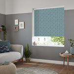 Insta Fit No Drill Yarrow Blackout Aqua Roller Blinds - Fit in 30 Secs