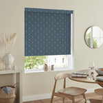 Insta Fit No Drill Yarrow Blackout Navy Roller Blinds - Fit in 30 Secs