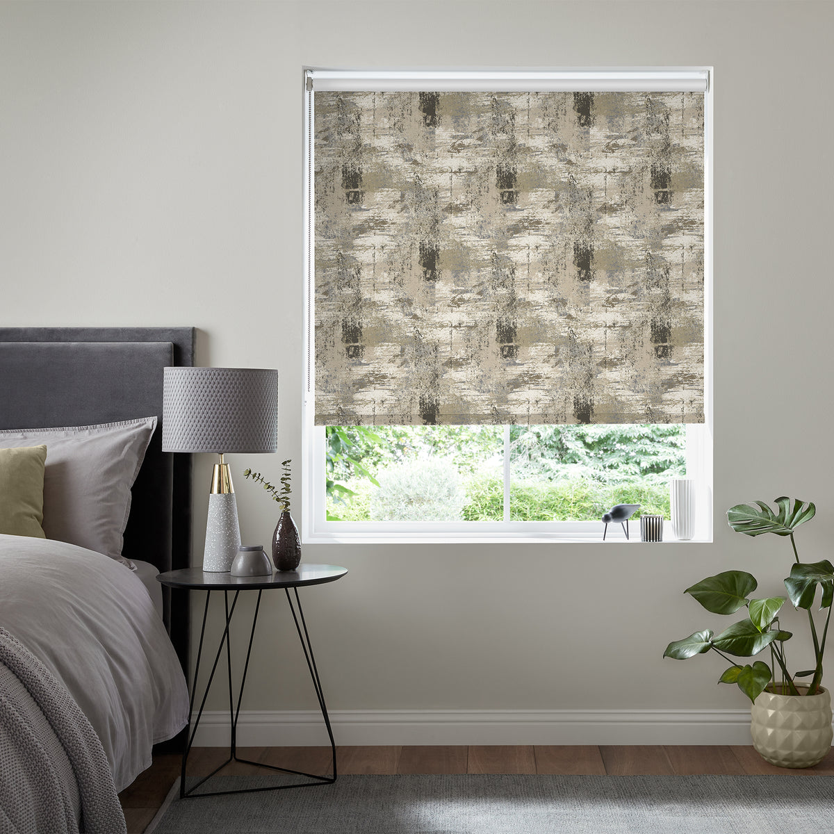Insta Fit No Drill Adventure Blackout Earth Roller Blinds - Fit in 30 Secs