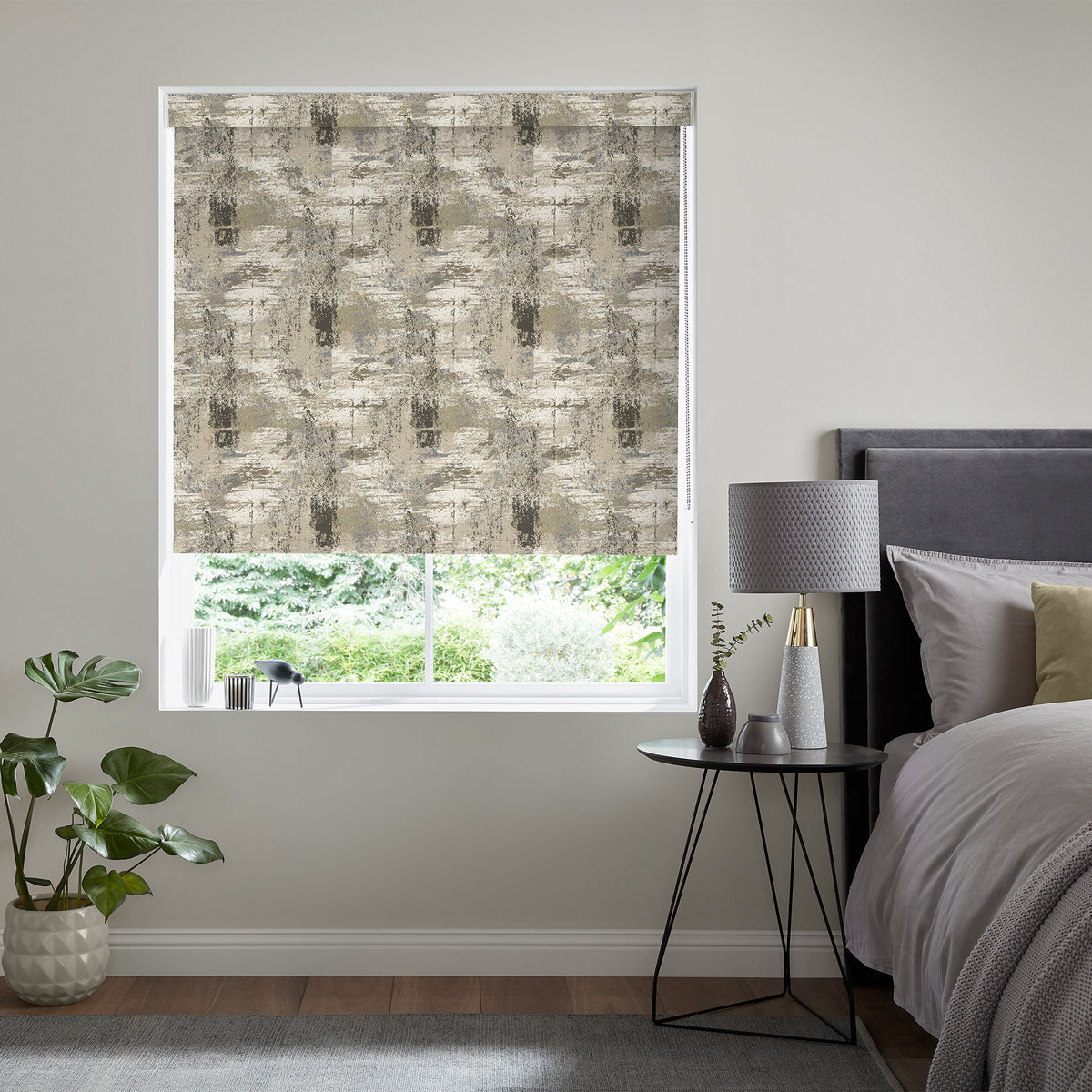 Insta Fit No Drill Adventure Blackout Earth Roller Blinds - Fit in 30 Secs