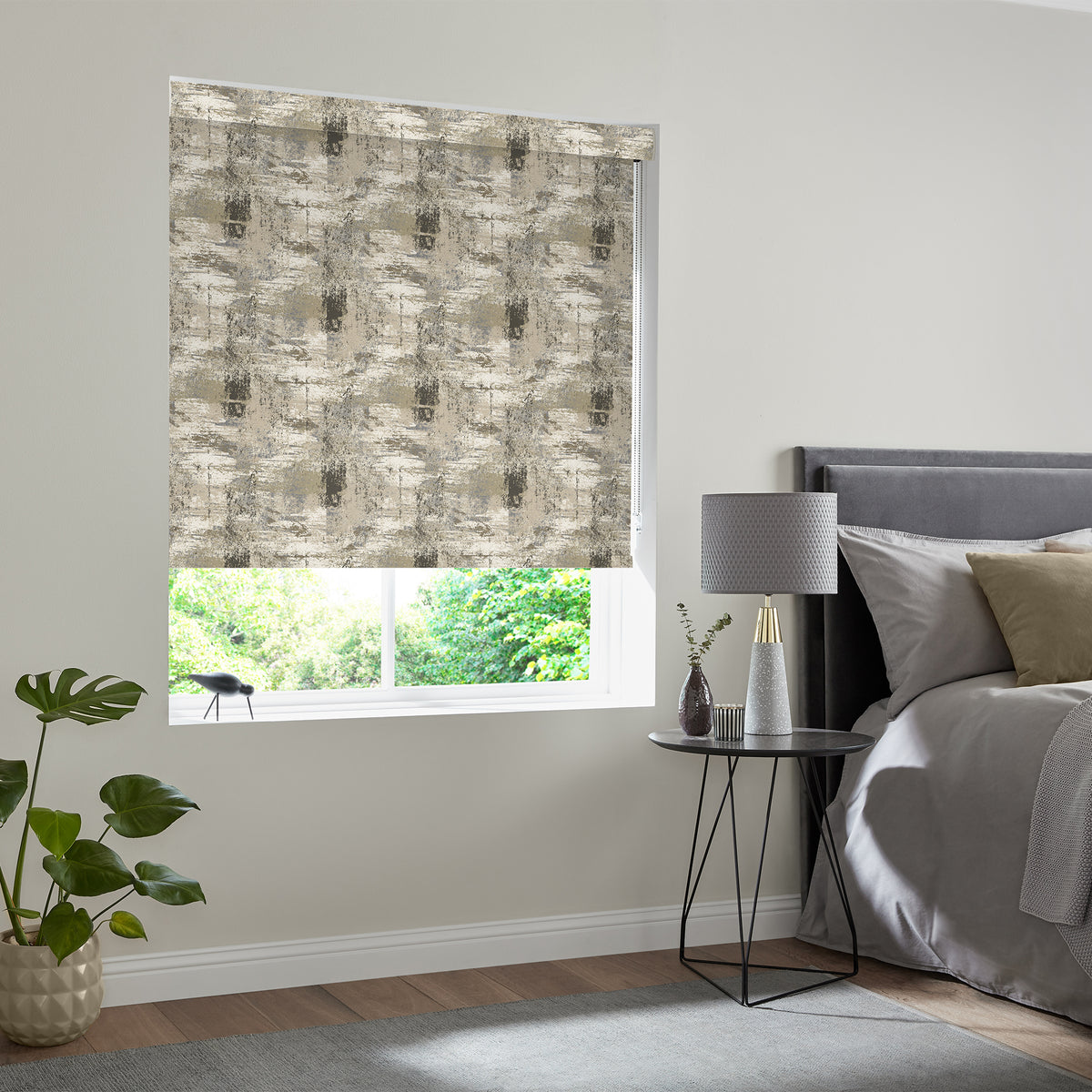 Insta Fit No Drill Adventure Blackout Earth Roller Blinds - Fit in 30 Secs
