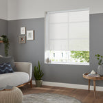 Insta Fit No Drill Freesia White Roller Blinds - Fit in 30 Secs