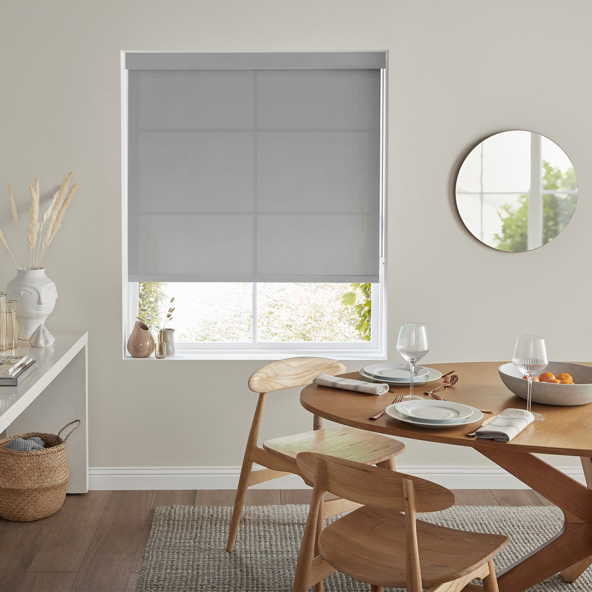 Insta Fit No Drill Freesia Fog Roller Blinds - Fit in 30 Secs