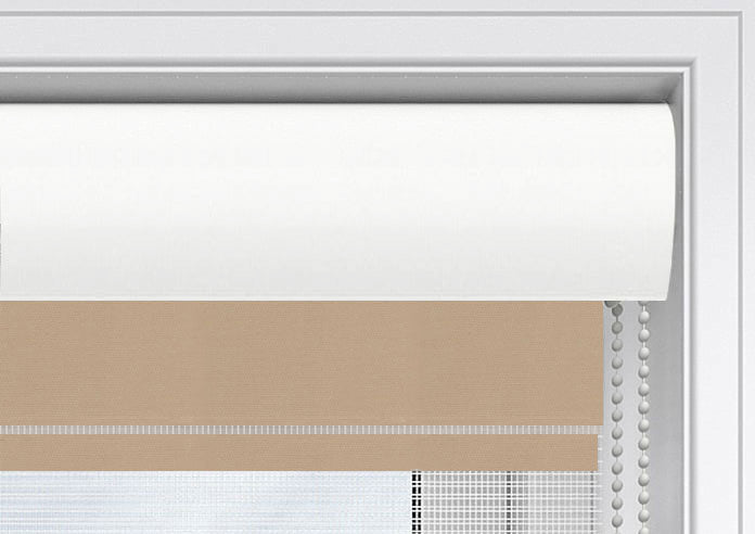 Rose Omega Semi Blackout Beige Day and Night Blind