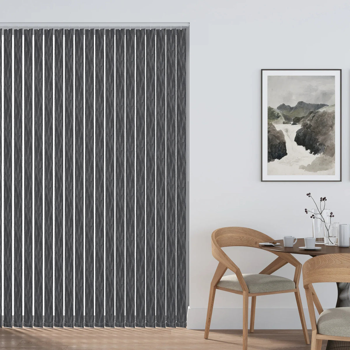 Symphony Black Out Black Vertical Replacement Blind Slat