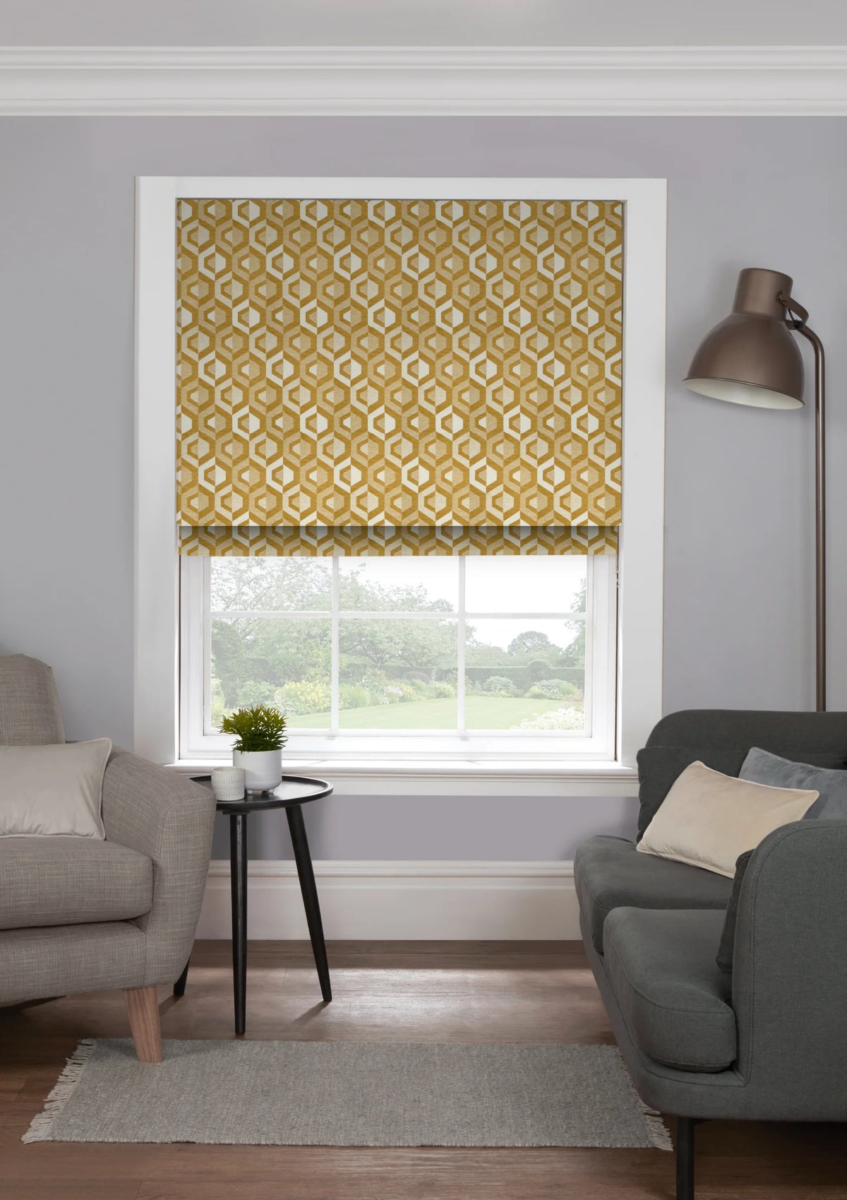 EB Santorini Ochre Roman Blind