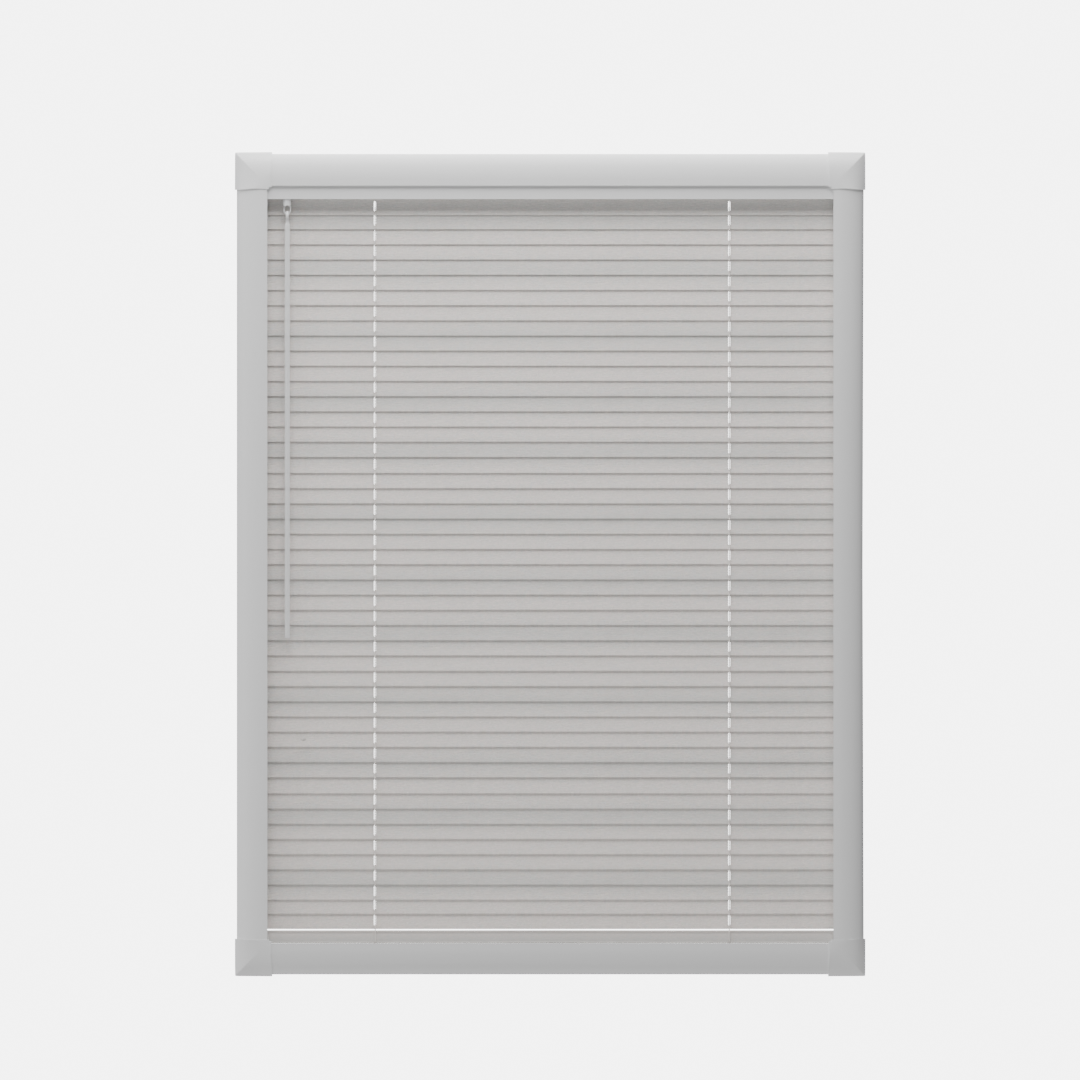 Perfect Fit No Drill Metal Blind - Satin Silver - 25mm