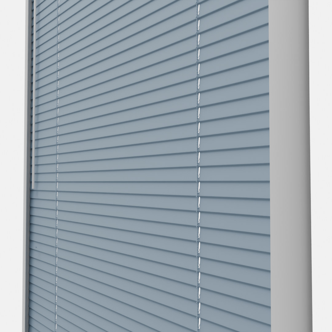 Perfect Fit No Drill Metal Blind - Sea Blue - 25mm